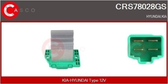 CASCO CRS78028GS Motstand, kupévifte