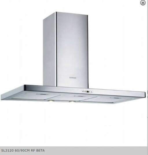 Silverline Beta SL 3120 60 cm Vegghengt Kjøkkenvifte i Rustfritt Stål med Digital Display og Belysning