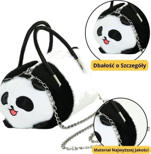 Lean Toys Plysj Panda Med Metallring Og Grønne Snorer 20 Cm Lean Toys Plysj Panda Med Metallring Og Grønne Snorer 20 Cm