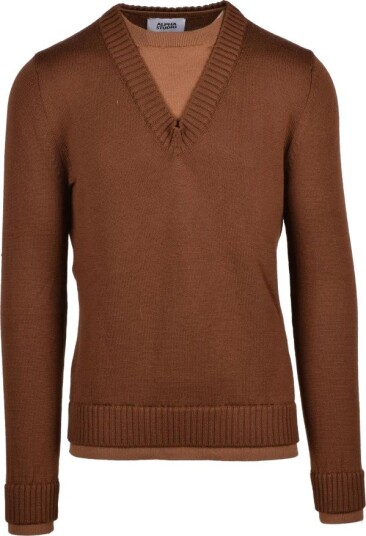 Alpha Studio Herre Strikkevarer Brun XL, Alpha Studio Herre Strikkevarer Brun XL,