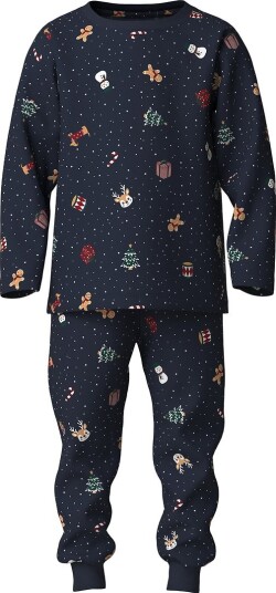 Name It Pysjamas   2 Deler   NmnVismas   Navy Blazer/Jul   Name It   1 år (80)   2 delt nattøy   Marineblå