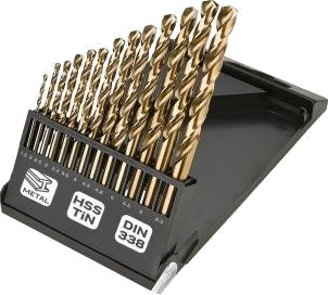 Boresett Hss-Tin For Metall 1,5–6,5 Mm, 13 Deler Boresett Hss-Tin For Metall 1,5–6,5 Mm, 13 Deler