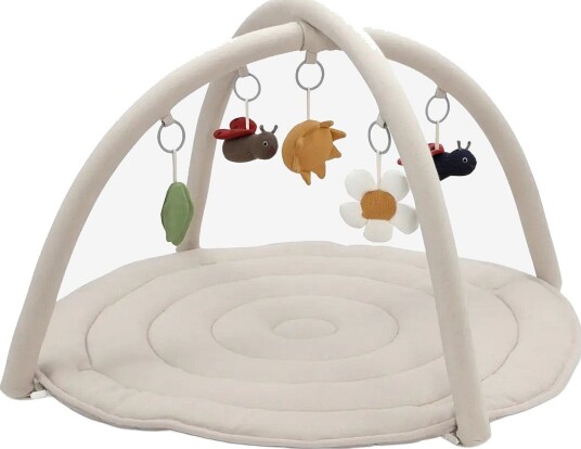 Vanilla Copenhagen Aktivitetstæppe Ladybug Cream Ø 90cm