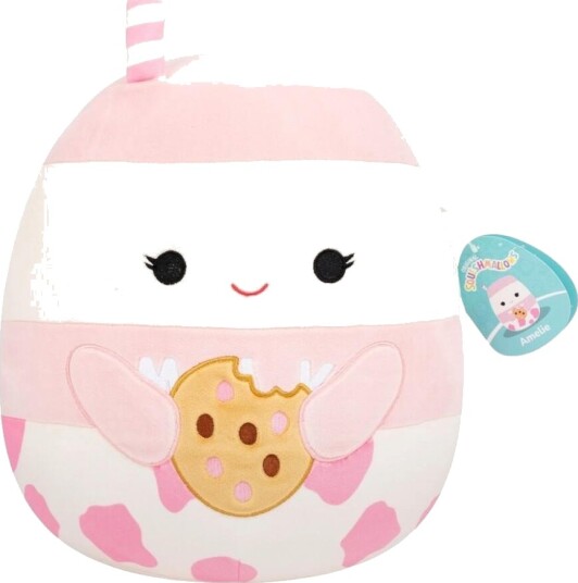 Squishmallows P26 Kosedyr 30cm Amelie Jordbærmelk