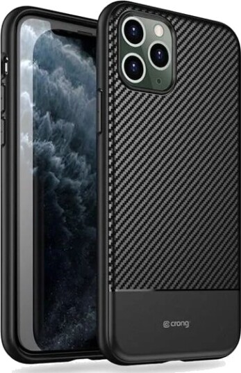 CRONG Prestige Carbon Cover iPhone 11 Pro Max Case Black