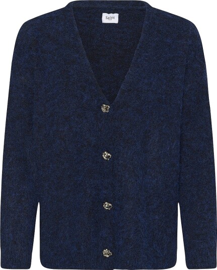 Saint Tropez Kardigan TabanaSZ Long Cardigan Blå