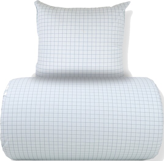 Nordstrand Home Dobbelt sengetøy 240x220 cm   100% bomull   Blått med mørkeblå ruter