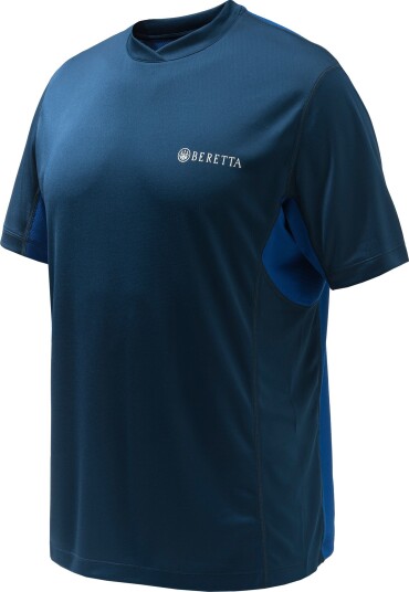 Beretta Unisex Flash Tech T-Shirt Blue Total S, Blue Total