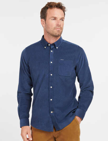 Barbour Barbour Ramsey Tailored Cord Shirt - Navy - L