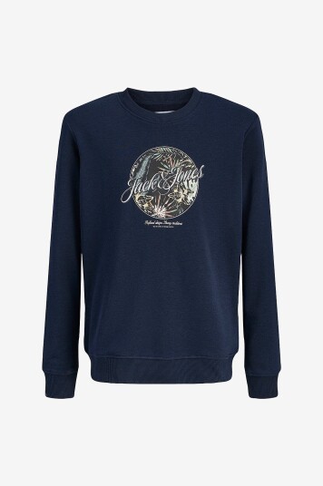 Jack & Jones Junior Sweatshirt jjonolulu Sweat Crew Neck Jnr Blå