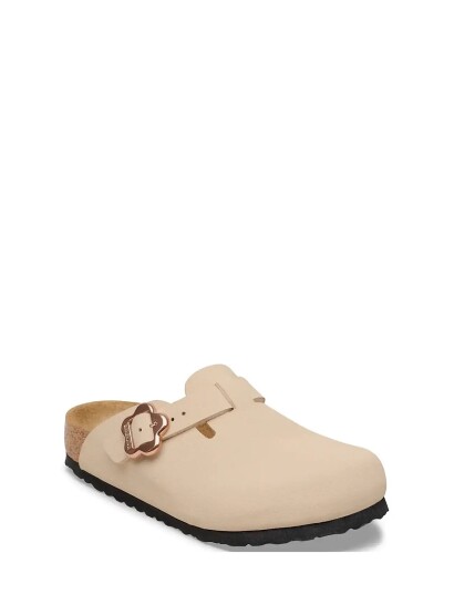 Birkenstock Boston Kids Flower Buck Bfbc Cream 26