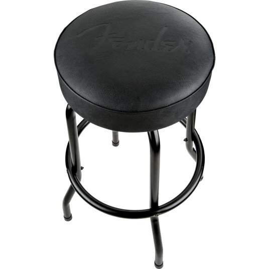 Fender Embossed Black Logo Barstool Black/Black 30"