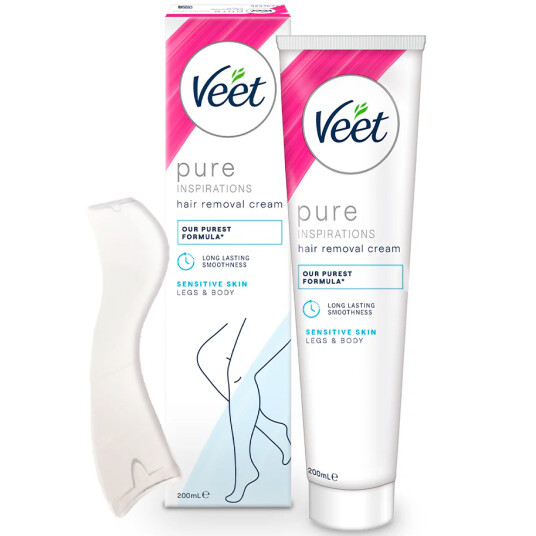 VEET Pure Hårfjerningskrem Legs og Body Sensitive Skin 200 ml VEET Pure Hårfjerningskrem Legs og Body Sensitive Skin 200 ml