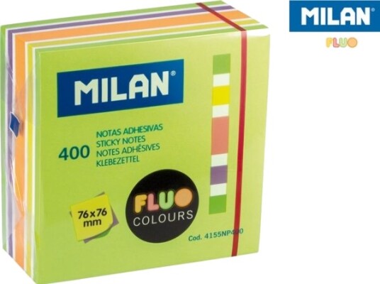 Milan Milan Sticky Notes 76X76/400K Neonblanding