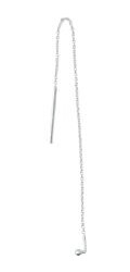 Design Letters Earring Chain Silver