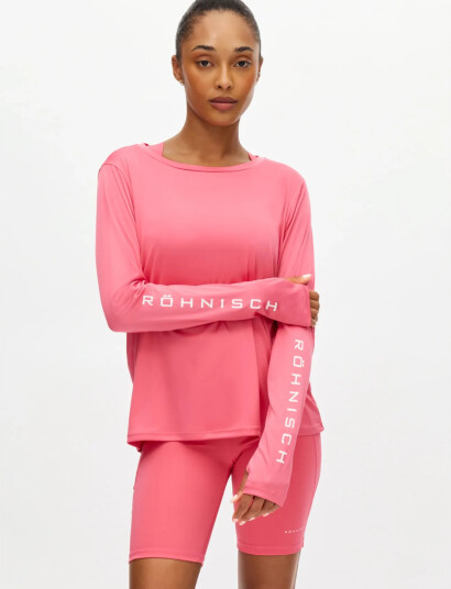 Röhnisch Team Logo Long Sleeve Pink M Röhnisch Team Logo Long Sleeve Pink M