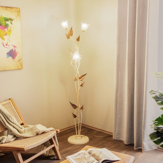 ONLI Gulvlampe Vanda i florentinsk stil elfenbein ONLI Gulvlampe Vanda i florentinsk stil elfenbein
