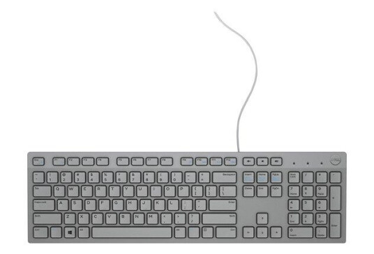 Dell KB216 USB Wired Keyboard German - Tastatur - Tysk - Grå