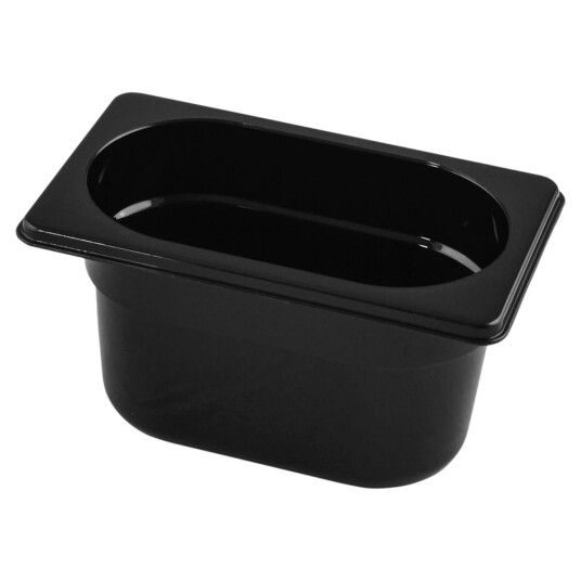 VEGA Kantine Nero GN 1/9; Størrelse GN 1/9 0.9l 17.6x10.8x10 cm  LxBxD ; Svart
