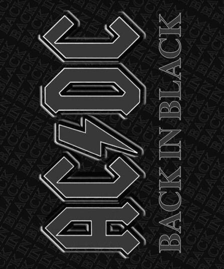 Rocksax AC/DC Back In Black Sherpa Fleece Blanket 60 in x 80 in 78899428