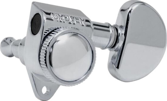 Grover 502c Roto-Grip Locking Rotomatics W/round ButtonSingleChrome (L) Grover 502c Roto-Grip Locking Rotomatics W/round ButtonSingleChrome (L)