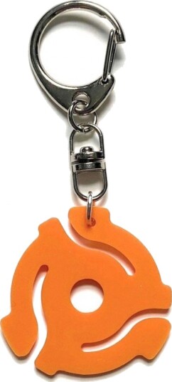 45RPM Record Adapter Key Chain Blue 45RPM Record Adapter Key Chain Blue