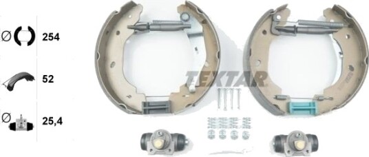 Bremsesko sett TEXTAR 84059100