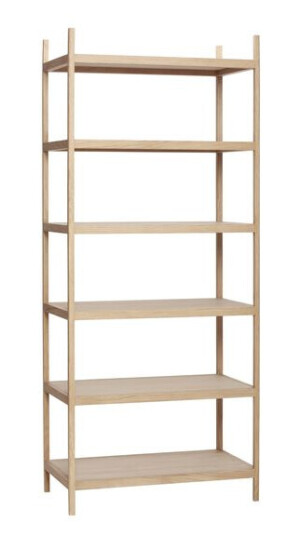 Hübsch Reol m/ 6 Hyller Eik Naturfarget FSC. Hübsch Reol m/ 6 Hyller Eik Naturfarget FSC.