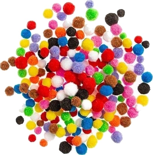 Dp Craft Dp Craft Pom Ponger I Polyester Mix 300 Stk