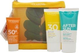 Clarins Essential Sun Care Travel Set 50ml Very High Protection CreamSPF50 + 15ml Gentle Peeling 75ml Soothing After Balm Clarins Essential Sun Care Travel Set 50ml Very High Protection CreamSPF50 + 15ml Gentle Peeling 75ml Soothing After Balm