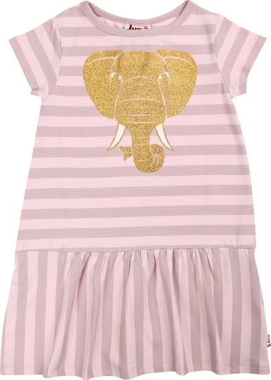 DYR Cph Kjole Dyrzanzi Rose Beige Elephant Glitter DYR 4 år 104 Kjole Rosa