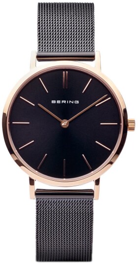 Bering Dameklokke 14134 166 Classic Sort/Stål Ø34 mm