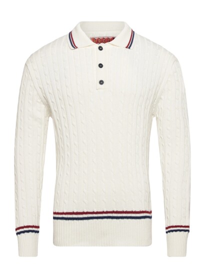 Baracuta Cricket Polo CreaM Baracuta Cricket Polo CreaM