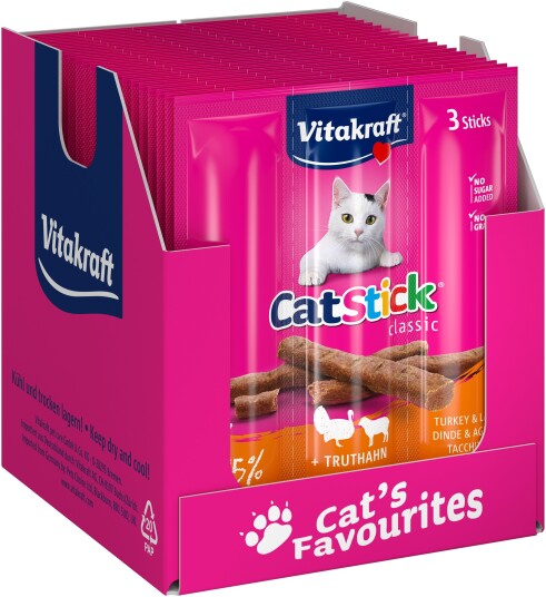 Vitakraft 20 X Cat Stick® Med Turkey And Lamb