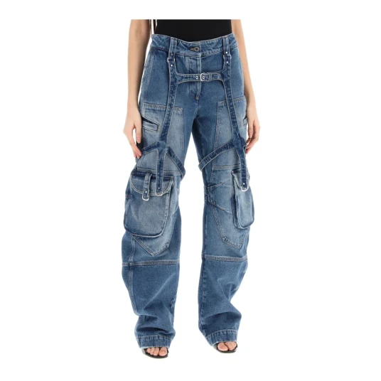 Off White Dame Jeans Blå W26, Off White Dame Jeans Blå W26,