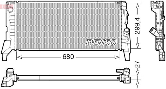 Radiator DENSO DRM05119 Radiator DENSO DRM05119