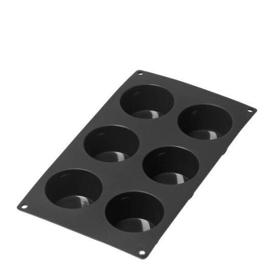 Lékué Silikonform for muffins 6 hull svart Lékué Silikonform for muffins 6 hull svart