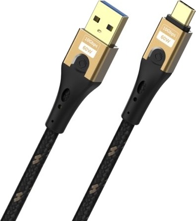 Oehlbach D1c9550, 0.5 M, Usb A, Usb C, Usb 3.2 Gen 1 (3.1 Gen 1), 10 Gbit/S, Black