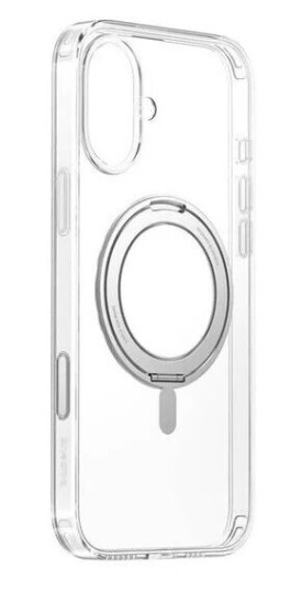Baseus SkyRing 360 Magnetic Case with Stand for iPhone 16 - Transparent