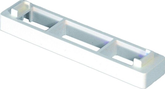 Purus 3810554 Distanseblokk dobbel, 22-28 mm, hvit, 25-pakk, Installasjon