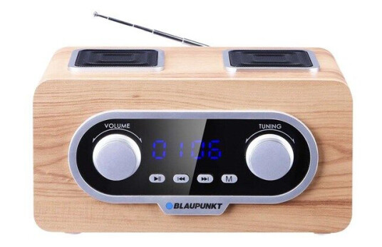 Blaupunkt PP5.2CR Bærbar FM-radio med MP3 og AUX, Brun Blaupunkt PP5.2CR Bærbar FM-radio med MP3 og AUX, Brun