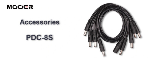 Mooer PDC8S Multi plug 8 Cable straight Mooer PDC8S Multi plug 8 Cable straight