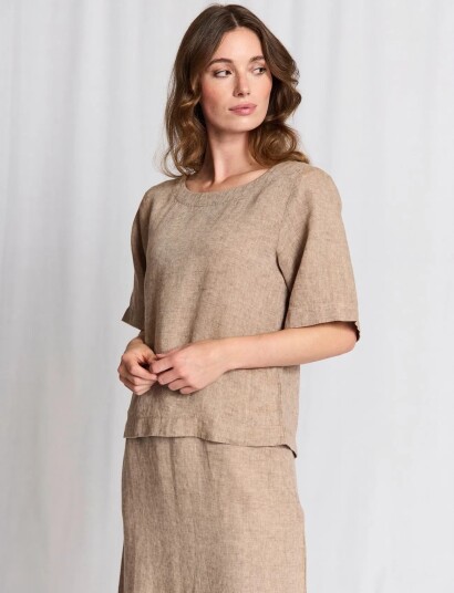 Bruun & Stengade Bs Lucianne Regular Fit Top Brown M