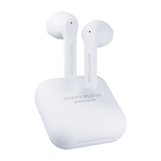HappyPlugs Happy Plugs Air 1 Go True Wireless Hodetelefoner In-Ear Hvit HappyPlugs Happy Plugs Air 1 Go True Wireless Hodetelefoner In-Ear Hvit