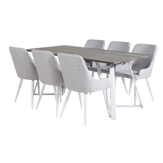Venture Home Spisegruppe Venture Home Madde med 6 Plake Stoler GR20276