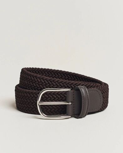 Anderson's Stretch Woven 3,5 cm Belt Brown