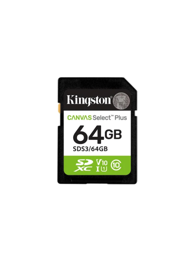 Kingston Canvas Select Plus Gen3 SDXC 100MB/s 64GB Kingston Canvas Select Plus Gen3 SDXC 100MB/s 64GB