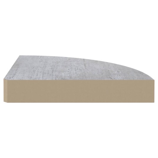 vidaXL Hj?rnehylle vegghengt betonggr? 35x35x3,8 cm MDF vidaXL Hj?rnehylle vegghengt betonggr? 35x35x3,8 cm MDF