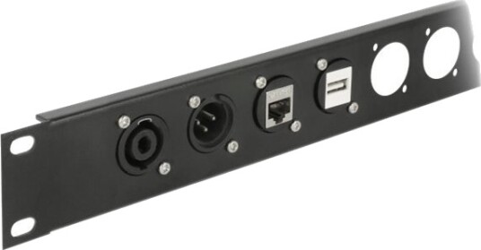 Delock D-Type Module Usb 2.0 Type-A Female To Terminal Block Påknipsbar Mulighetsmodulfrontplate Panelmonterbar Usb 2.0 Type A Svart