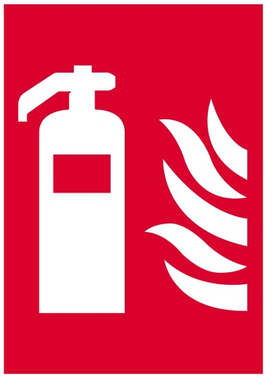 Sticker Brannslokker Advarsel